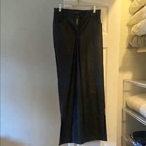 Black Faux Leather Pants